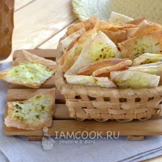 Рецепт чипсов из лаваша