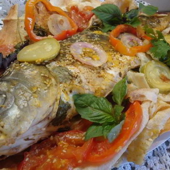 Рецепт фирменного карпа в лаваше