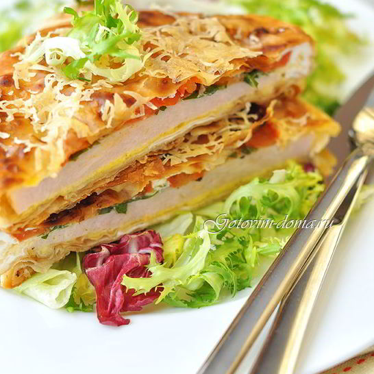 Рецепт горячей закуски в лаваше ека