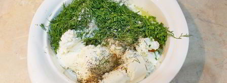 конвертики из лаваша с творогом. Шаг 2