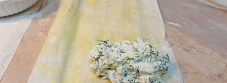 конвертики из лаваша с творогом. Шаг 4