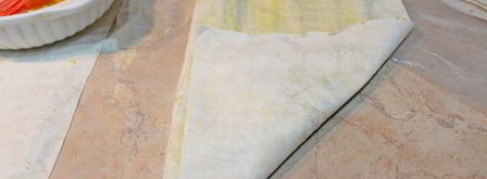 конвертики из лаваша с творогом. Шаг 5