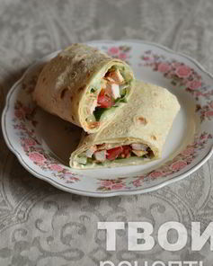 Курица в лаваше