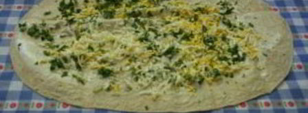 лаваш с брынзой и зеленью. Шаг 4