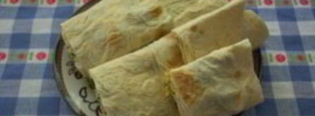 лаваш с брынзой и зеленью. Шаг 8