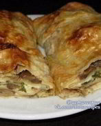 Лаваш с грибами и сыром