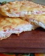 Лаваш с крабовыми палочками