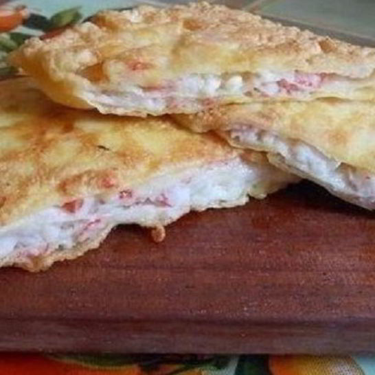 Рецепт лаваша с крабовыми палочками