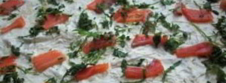 лаваш с красной рыбой и сыром. Шаг 4