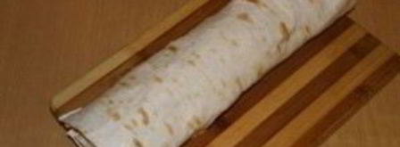 лаваш с курицей и сыром. Шаг 11