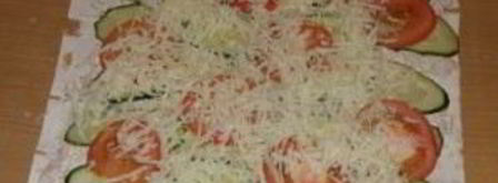 лаваш с курицей и сыром. Шаг 10