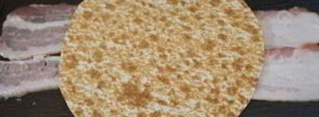 лаваш с начинкой в беконе. Шаг 2