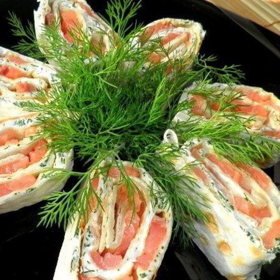 Рецепт лаваша с семгой