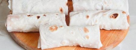 лаваш с сосиской и сыром. Шаг 4