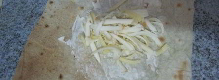 лаваш с сыром и зеленью. Шаг 4