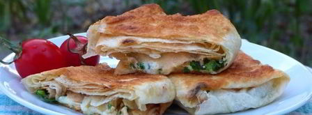 лаваш с сыром и зеленью. Шаг 8