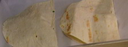 лаваш с сыром, персиками и шнитт-луком. Шаг 7