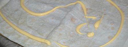 лаваш с ветчиной и сыром. Шаг 7