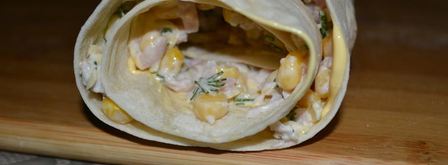 лаваш с ветчиной и сыром. Шаг 9