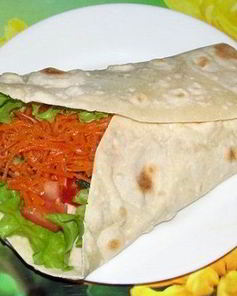 Начинка для лаваша с корейской морковкой