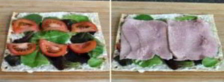 рулетики из лаваша с ветчиной. Шаг 2