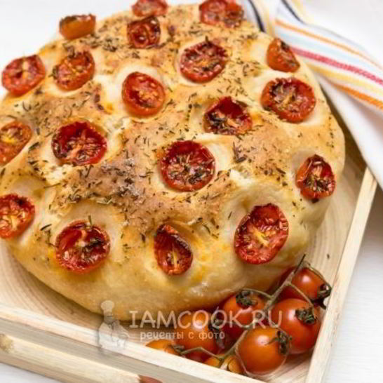 Рецепт фокаччи с черри и прованскими травами