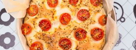 фокачча с черри и прованскими травами. Шаг 8