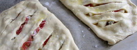 фокачча с грушей, сыром и беконом. Шаг 8