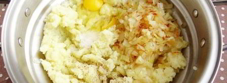 картофельные лепешки со шпинатной начинкой. Шаг 15