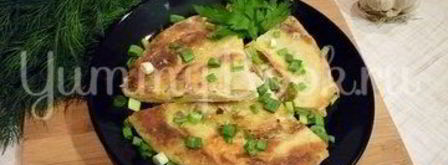 хрустящие лепешки с сыром и зеленым луком. Шаг 16