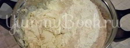 хрустящие лепешки с сыром и зеленым луком. Шаг 3