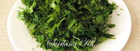 лавашевые лепешки из цельнозерновой муки с брынзой и зеленью. Шаг 2