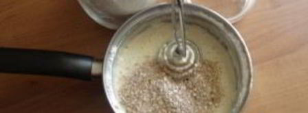 лепешка с отрубями, сыром и зеленью. Шаг 2