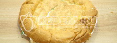 лепешка с сыром и зеленью. Шаг 5