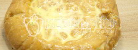 лепешка с сыром и зеленью. Шаг 6