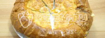 лепешка с сыром и зеленью. Шаг 8