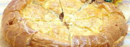 лепешка с сыром и зеленью. Шаг 9