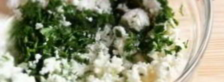 лепешки к шашлыку с зеленью и творогом. Шаг 3