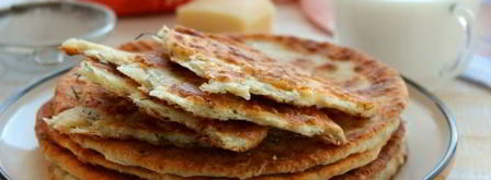 лепешки на кефире с сыром и зеленью. Шаг 14