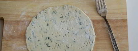 лепешки на кефире с сыром и зеленью. Шаг 11