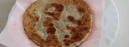 лепешки на кефире с сыром и зеленью. Шаг 12