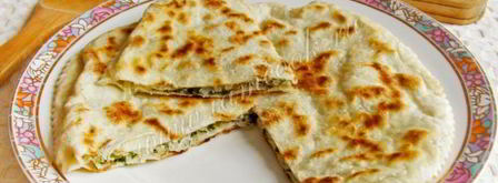 лепешки с брынзой и зеленью. Шаг 12