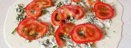 лепешки с брынзой и зеленью. Шаг 9