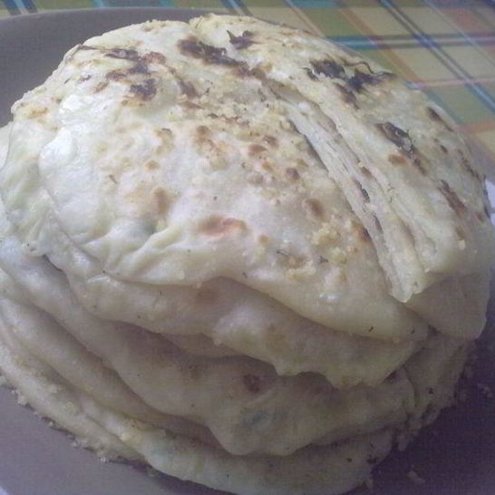 Рецепт лепешек с творогом, адыгейским сыром и картофелем