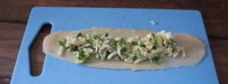 лепешки с зеленью. Шаг 4