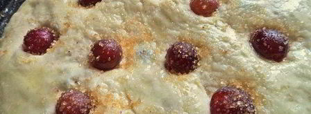 осенняя фокачча с виноградом и сыром. Шаг 11