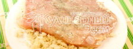 шницель с картофельной лепешкой. Шаг 8