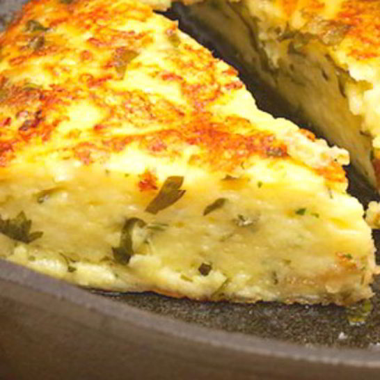 Рецепт сырной лепешки на сковороде