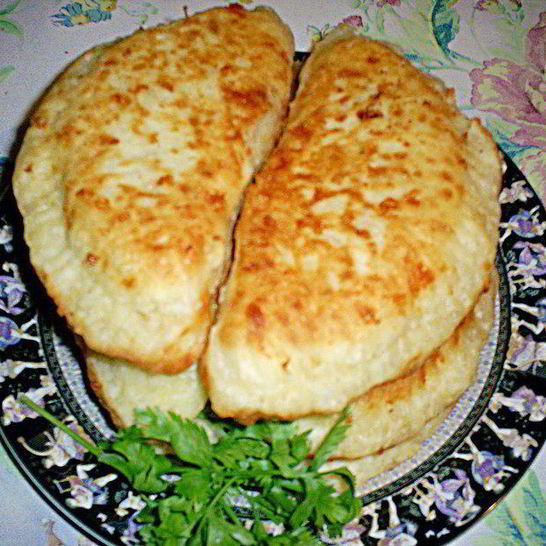 Рецепт сырных лепешек с мясом