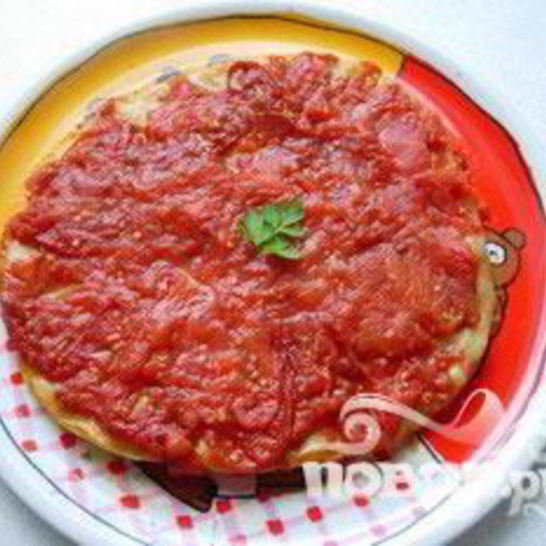 Рецепт томатной лепешки